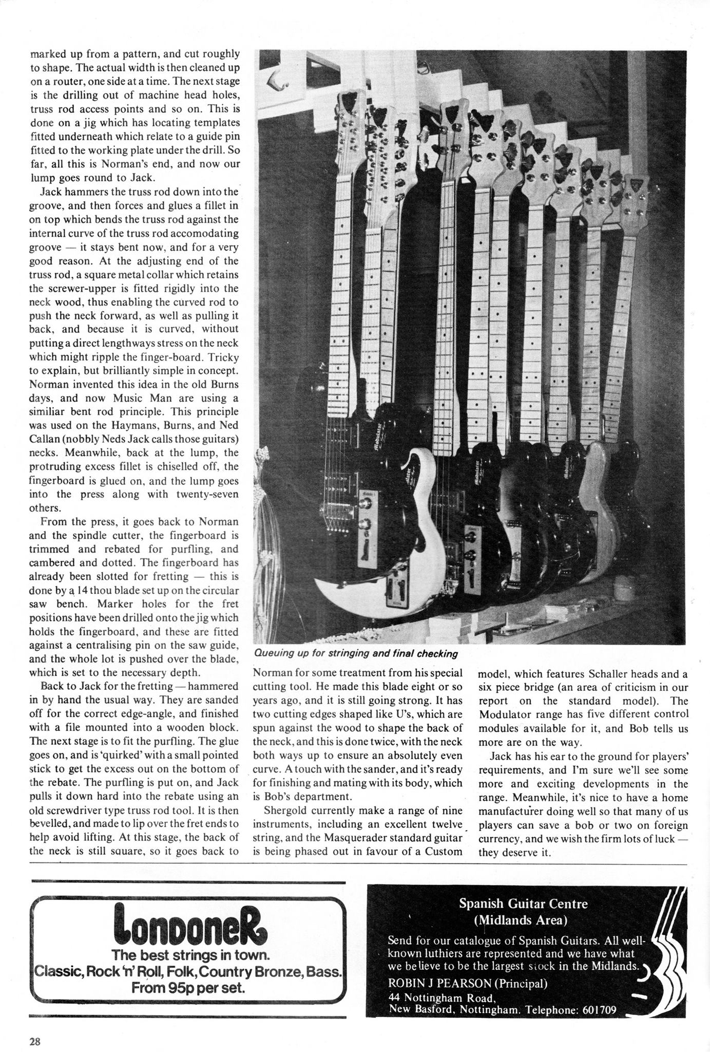 Shergold Guitar magzine feature Dec 1976